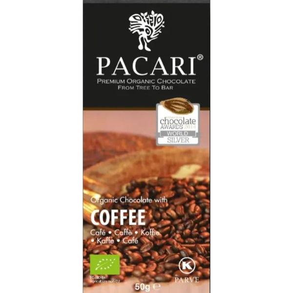 Paccari Organic Chocolate 60% Coffee - Chocolate & More Delights